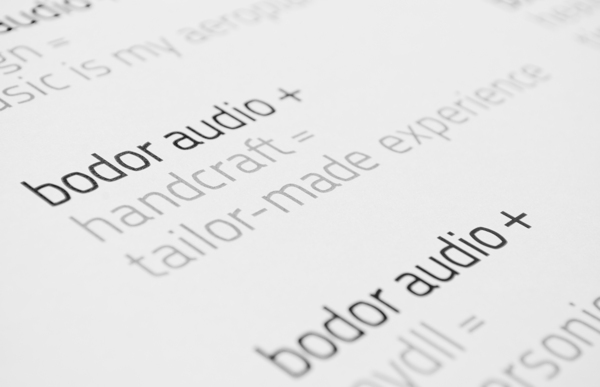 Thiết kế nhận diện The Bodor audio