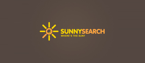 Ý tưởng thiết kế logo với ánh nắng và mặt trời